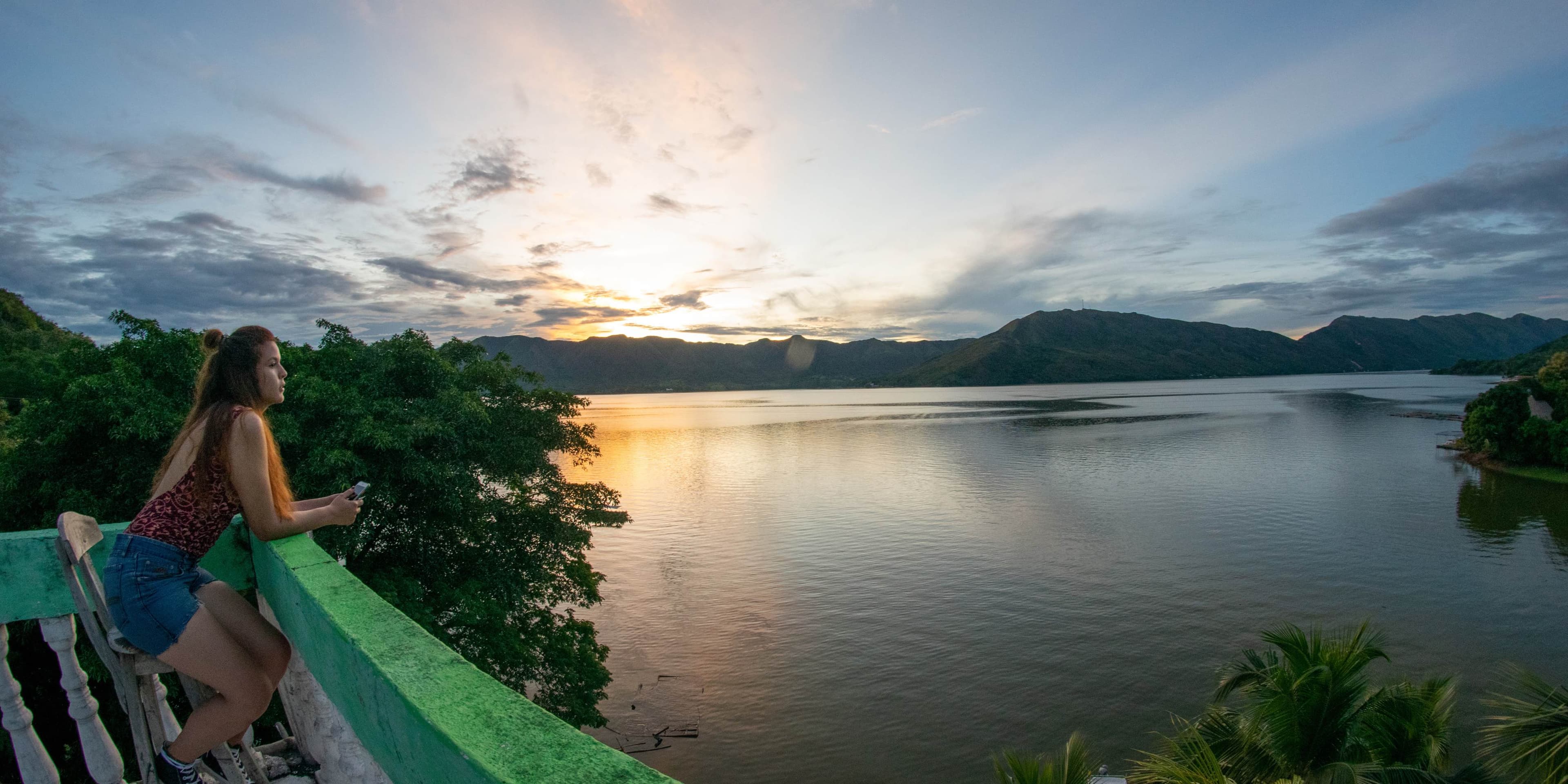 Navegando por la Represa de Prado